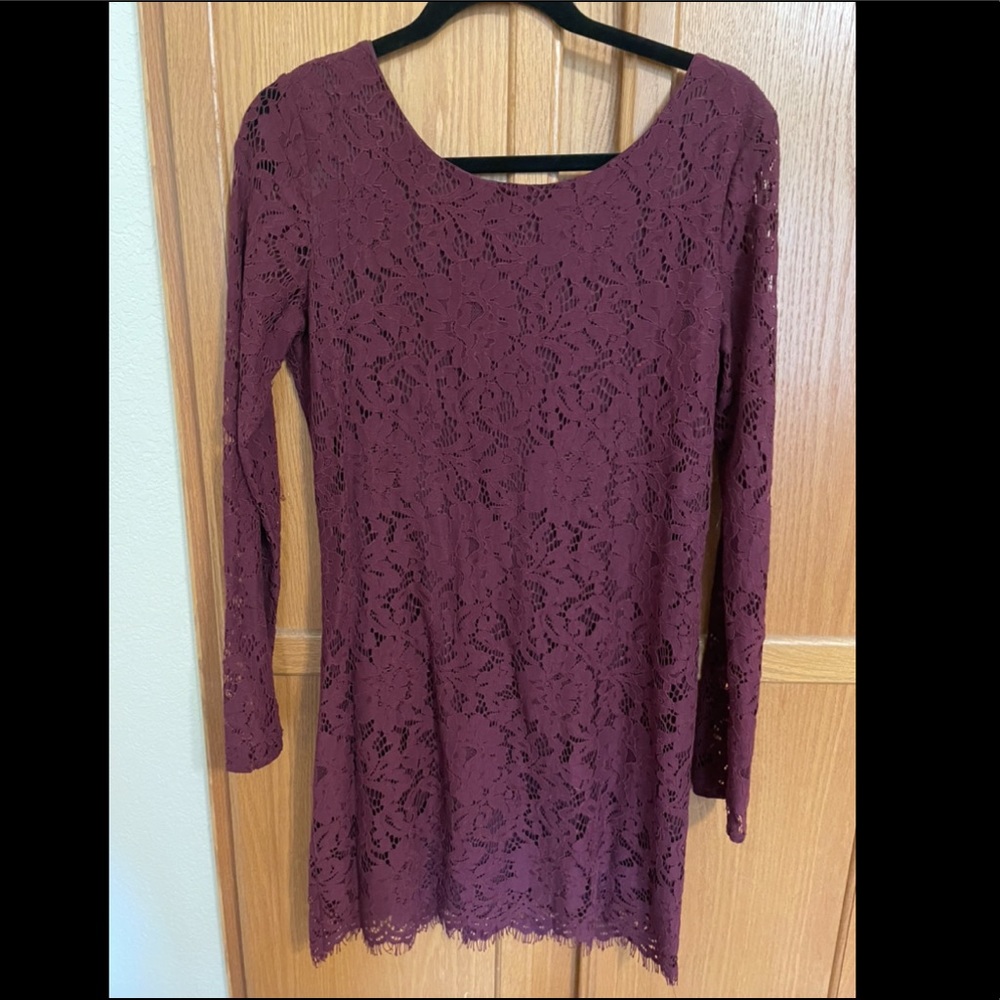 Long sleeve short holiday dress